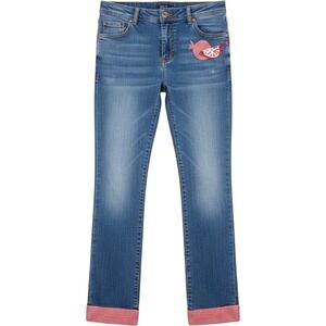 Charter Club Jeans Classic Straight Cotton Blend 6P Blue Pomegranate Patchwork
